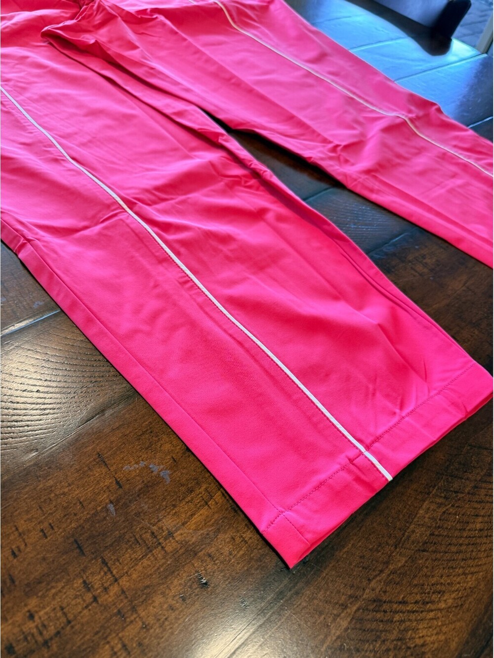 Isaac Mizrahi Live! Clubhouse Stretch Tech Woven Pants – Rosy Pink – Size 4X